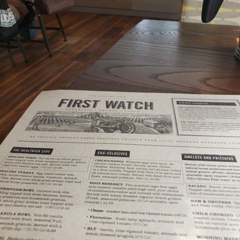 First Watch - Menu - Breakfast & Brunch Near Me - Wayne, Pennsylvania First Watch - Menu - Breakfast & Brunch Near Me - Wayne, Pennsylvania