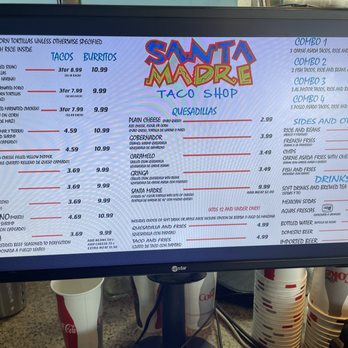 Santa Madre Taco Shop - Menu - Mexican Near Me - Tempe, Arizona