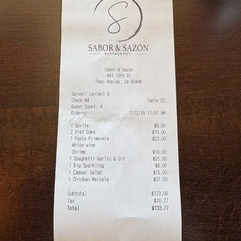 Sabor & Sazon - Italian Near Me - Paso Robles, California Sabor & Sazon - Italian Near Me - Paso Robles, California