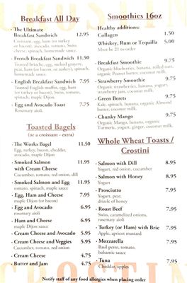 Menu photo 8 Crostini & Java San Francisco, CA