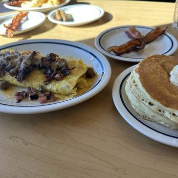 IHOP - The new Colorado omelette with pancakes and extra bacon - American Near Me - Los Lunas, New Mexico IHOP - The new Colorado omelette with pancakes and extra bacon - American Near Me - Los Lunas, New Mexico