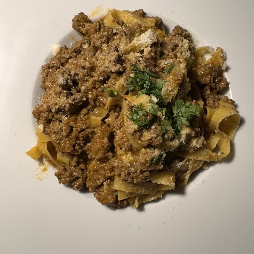 Why Not - Fettuccine alla Bolognese - Seafood Near Me - Hollywood, Florida Why Not - Fettuccine alla Bolognese - Seafood Near Me - Hollywood, Florida