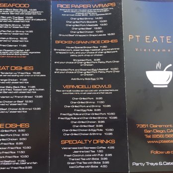 PT Eatery - The other side of the menu - Vietnamese Near Me - San Diego, California PT Eatery - The other side of the menu - Vietnamese Near Me - San Diego, California