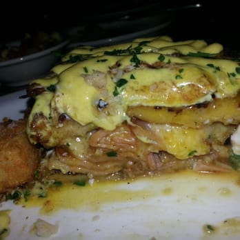 The Stein & Vine - The inside of the croque. So messy, but so worth it. - Bars Near Me - Brandon, Florida