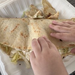 Chorizo quesadillas hand made tortilla