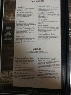 Menu photo 5 T&T Steakhouse Niagara, WI Menu photo 5 T&T Steakhouse Niagara, WI