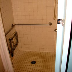 Thousand Trails Seaside - I wouldn't dare use this filthy shower that is typical for how they clean things. I would be afraid of getting athletes foot here!