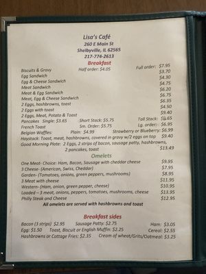 Menu photo 3 Lisa's Cafe Shelbyville, IL Menu photo 3 Lisa's Cafe Shelbyville, IL