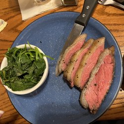 Hoffbrau Steak & Grill House - Smoked Sirloin with Steamed Spinach