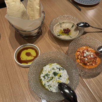 Zaytinya - TZATZIKI H-TIPITI BABA GHANNOUGE - Turkish Near Me - Palo Alto, California
