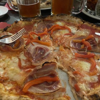 Gioia Eat - Pizza Bacon, Peppers, Gorgonzola - Italian Near Me - Hallandale Beach, Florida Gioia Eat - Pizza Bacon, Peppers, Gorgonzola - Italian Near Me - Hallandale Beach, Florida