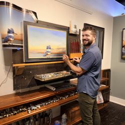 Robert Lange Studios - Robert Lange at work.