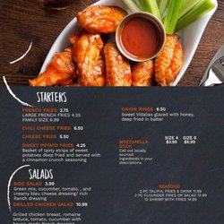 Ms Motts Place - Menu