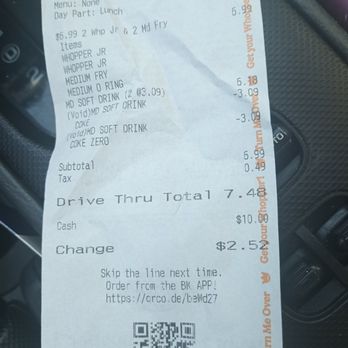 Burger King - Ridiculously overpriced drinks came to more than the food crazy in this day and age especially for a fast food restaurant - Fast Food Near Me - Dade City, Florida