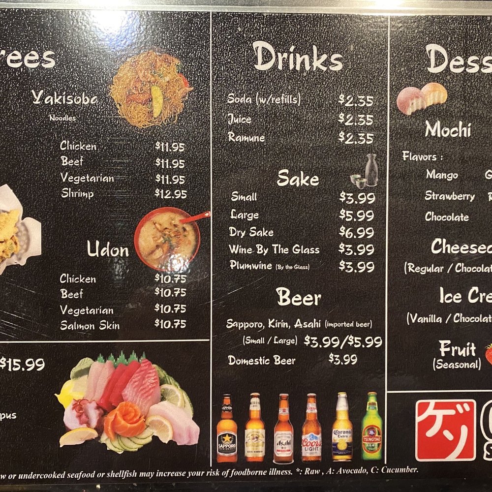 Gen Sushi - Menu 11/2020 - Sushi Bars Near Me - Gresham, Oregon Gen Sushi - Menu 11/2020 - Sushi Bars Near Me - Gresham, Oregon