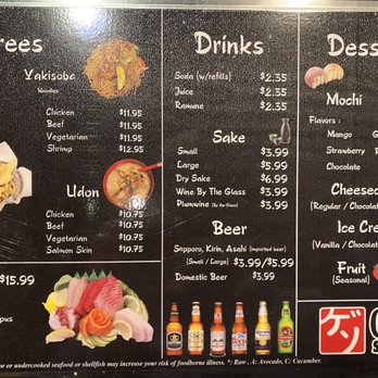 Gen Sushi - Menu 11/2020 - Sushi Bars Near Me - Gresham, Oregon