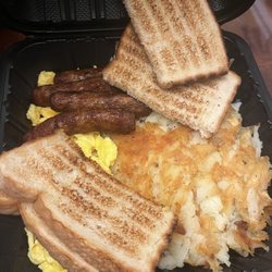 Santa Maria Burgers - Sausage egg and hash browns.