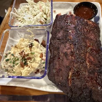 D’s Smokehouse - Half rack of ribs with potato salad and coleslaw - Barbeque Near Me - Zimmerman, Minnesota D’s Smokehouse - Half rack of ribs with potato salad and coleslaw - Barbeque Near Me - Zimmerman, Minnesota