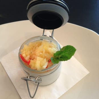 The Common Man - Coconut panacotta with pineapple salsa. - Bars Near Me - Melbourne, VIC The Common Man - Coconut panacotta with pineapple salsa. - Bars Near Me - Melbourne, VIC