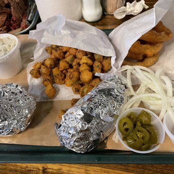 Hard Eight BBQ - Fried okra, onion rings, potatoe salads, yams - Barbeque Near Me - The Colony, Texas Hard Eight BBQ - Fried okra, onion rings, potatoe salads, yams - Barbeque Near Me - The Colony, Texas
