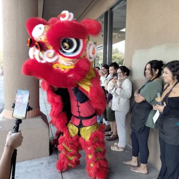 Boba Luv - Dancing dragon for grand opening - Bubble Tea Near Me - Fresno, California