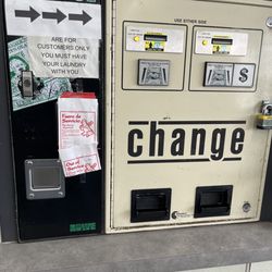Suds Factory Coin Laundry - Out of order, washing machines and change machines
