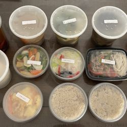 Jen Health Meal - One days worth of meals in containers