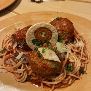Toadstool Cafe - Spicy meat balls and spaghetti - Cafes Near Me - Universal City, California