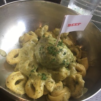 Sienna Mercato - Basil pesto tortellini with beef meatball - Italian Near Me - Pittsburgh, Pennsylvania