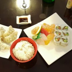 Sushirama - Combo including Gyoza, Rice, Sushi, Sashimi and Roll at SushiRama