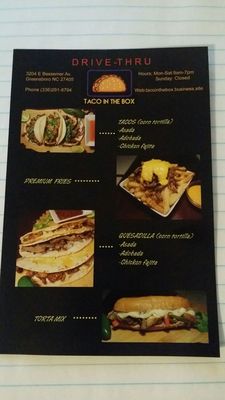Menu photo 5 Taco in the Box Greensboro, NC Menu photo 5 Taco in the Box Greensboro, NC