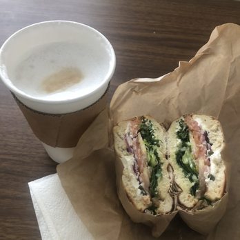 First Cup - Latte and lox bagel - Coffee & Tea Near Me - San Francisco, California