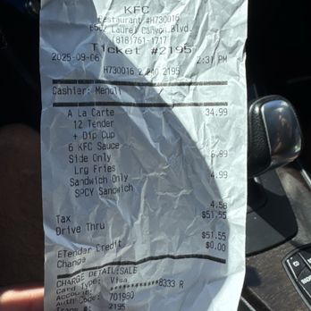 KFC - Insane prices. Total scam!! 12 tenders for $35 - Chicken Wings Near Me - North Hollywood, California KFC - Insane prices. Total scam!! 12 tenders for $35 - Chicken Wings Near Me - North Hollywood, California
