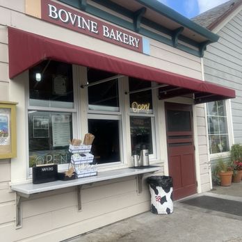Bovine Bakery - Bovine Bakery entrance with coffee window - Bakeries Near Me - Point Reyes Station, California
