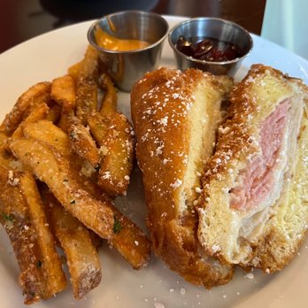 Cafe Orleans - Battered & Fried Triple Cheese Monte Cristo Sandwich - Cajun/Creole Near Me - Anaheim, California