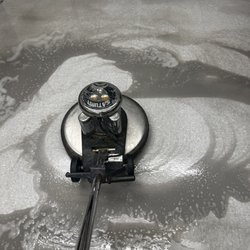 Gutierrez Janitorial - Stripping old wax and grime!
