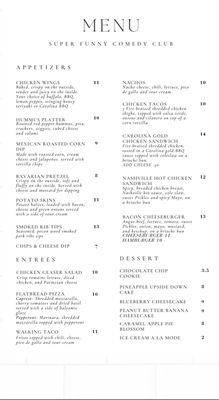 Menu photo 3 Super Funny Comedy Club Tacoma, WA Menu photo 3 Super Funny Comedy Club Tacoma, WA