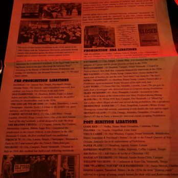 CODE RED - Menu - Cocktail Bars Near Me - Washington, DC, District of Columbia