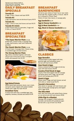Menu photo 2 Tuscola Breakfast Place Tuscola, IL