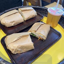 Lychee Ice Tea and Traditional Sandwich