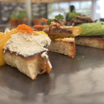 The Plot - Toast Flight via Brunch menu - Vegan Near Me - Costa Mesa, California The Plot - Toast Flight via Brunch menu - Vegan Near Me - Costa Mesa, California