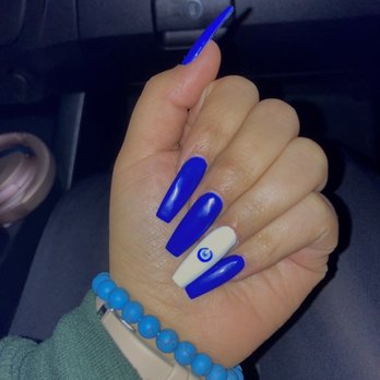 Q Nails - full acrylic set, coffin shape, gel polish - Nail Salons Near Me - Palm Desert, California Q Nails - full acrylic set, coffin shape, gel polish - Nail Salons Near Me - Palm Desert, California