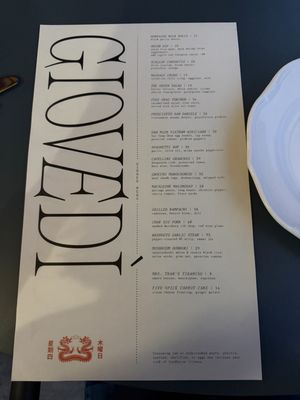 Menu photo 1 Giovedi Honolulu, HI