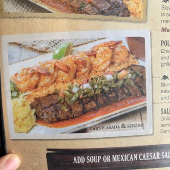 El Torito - Carne Asada and Shrimp picture from the menu - Mexican Near Me - Redondo Beach, California