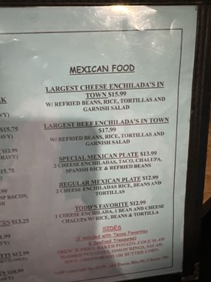 Menu photo 7 Bud Jones San Antonio, TX