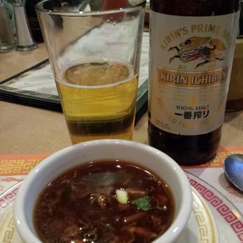 Royal Cantonese Restaurant - Dark and meaty hot and sour soup with my favorite imported pilsner, Kirin Ichiban - Chinese Near Me - Mundelein, Illinois Royal Cantonese Restaurant - Dark and meaty hot and sour soup with my favorite imported pilsner, Kirin Ichiban - Chinese Near Me - Mundelein, Illinois
