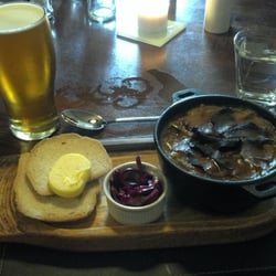Railway Tavern - Lancs hotpot and a Cocky Blonde Ale