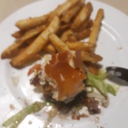 Late pix of my black and blue burger