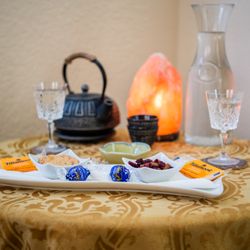 Uptown Massage - Snack break setup.