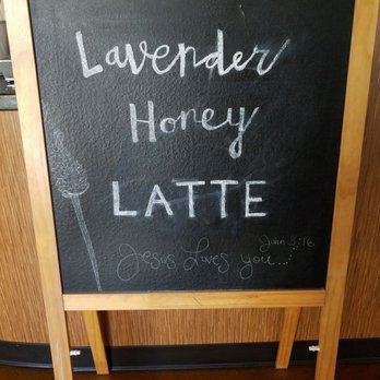 ONE&ALL Church - a blackboard with the words lavender honey latte written on it - Churches Near Me - San Dimas, California ONE&ALL Church - a blackboard with the words lavender honey latte written on it - Churches Near Me - San Dimas, California